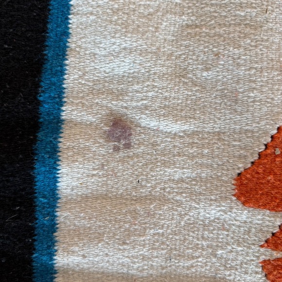 Vintage Hand-Woven Blanket Aztec Mayan Inca Indian Art Blanket 81"x48" - Picture 9 of 15